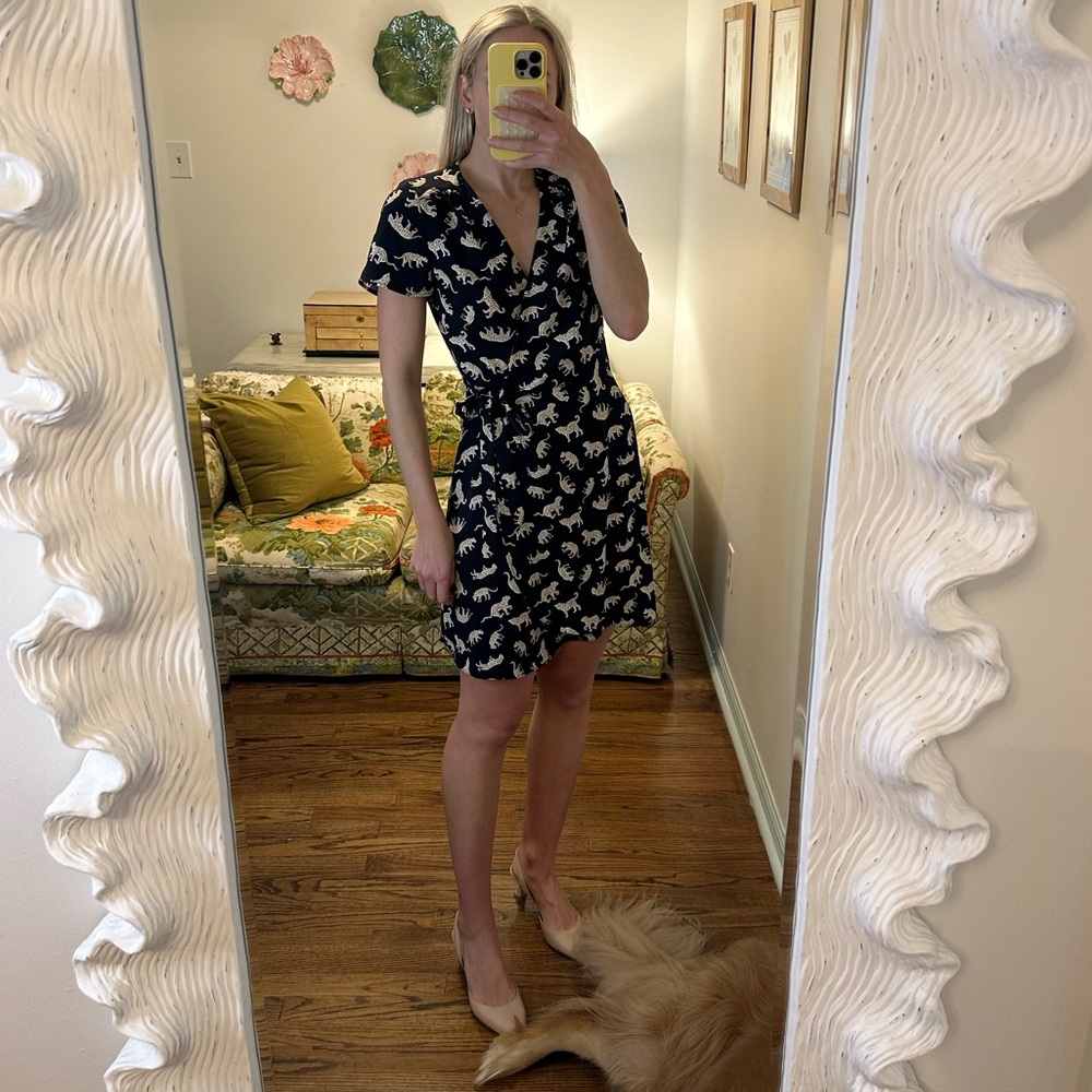 Women’s J. Crew Navy Wrap Dress